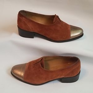 Billy Reid Gold Toe Suede Loafer